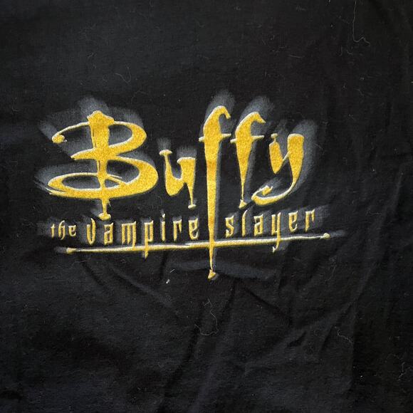 Rare Vintage 90s Buffy the Vampire Slayer T-Shirt Buffy/Angel Blue Grape NOS - Picture 9 of 9
